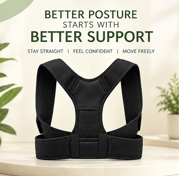 Posture Corrector Free Size Designed to provide exceptional Back Straight And Shoulder Support Belt